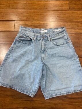 Garage Light Wash Denim Bermuda Shorts